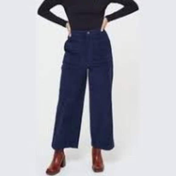 Joanie Pants - Joanie Lafayette Wide Leg Corduroy Trousers
